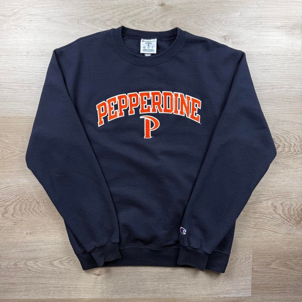 Champion Eco Pepperdine University Waves Crewneck Sweatshirt M
